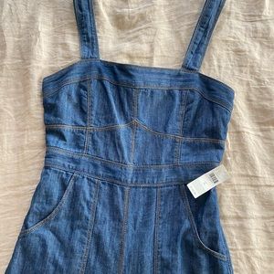 Ett Twa / Anthropologie Denim Jumpsuit